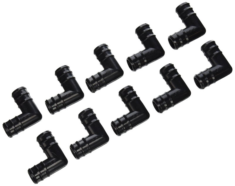 Hydrofarm AAEL100 Active Aqua Elbow Connector  1-Inch  Black - Image 1